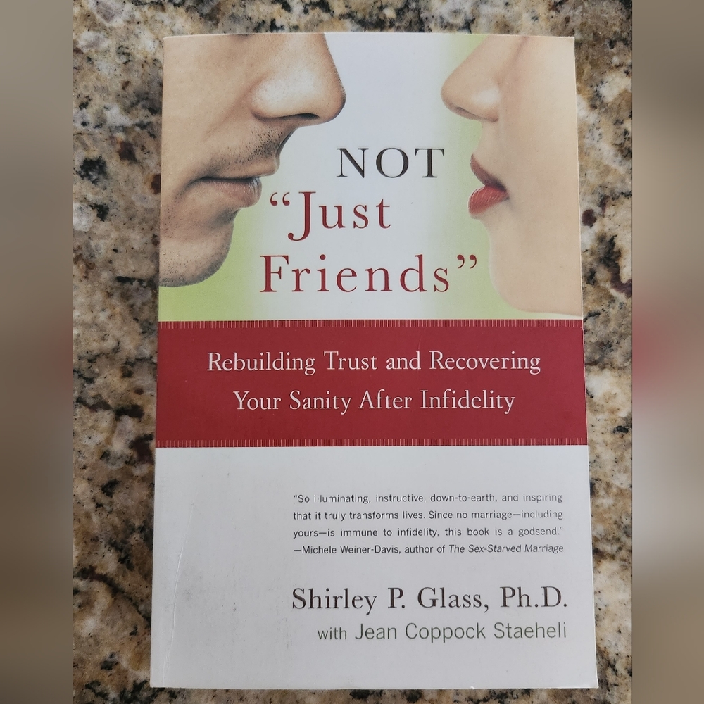 Not "Just Friends" by Shirley P. Glass - Red & White Paperback Book